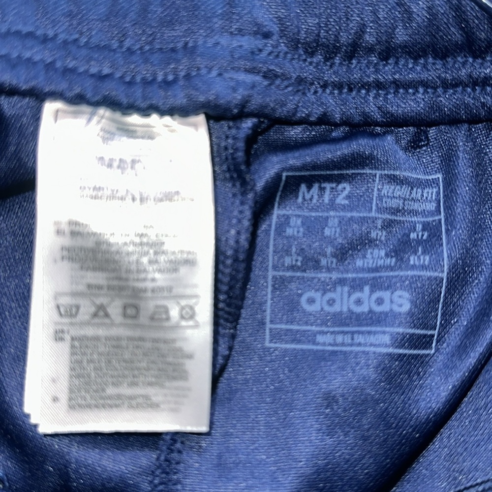 Adidas Blue and White Joggers with Iconic Stripes
 sz Med Tall NWOT soccer track - Picture 5 of 5